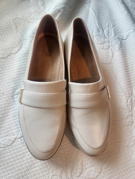 Naturalizer Shoes - Naturalizer Cream Leather Penny Loafers